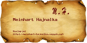 Meinhart Hajnalka névjegykártya